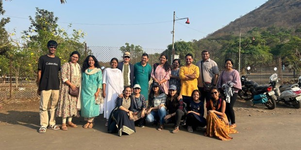 The group of students and faculty members from the Centre for Studies in Jainism at K.J. Somaiya Institute of Dharma Studies