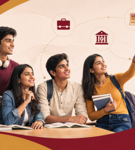 Career options after 12th Commerce - KJ Somaiya Junior College students exploring finance and business careers