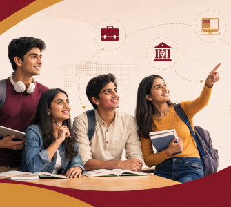 Career options after 12th Commerce - KJ Somaiya Junior College students exploring finance and business careers