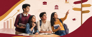 Career options after 12th Commerce - KJ Somaiya Junior College students exploring finance and business careers