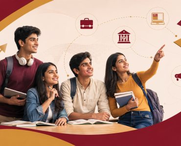 Career options after 12th Commerce - KJ Somaiya Junior College students exploring finance and business careers